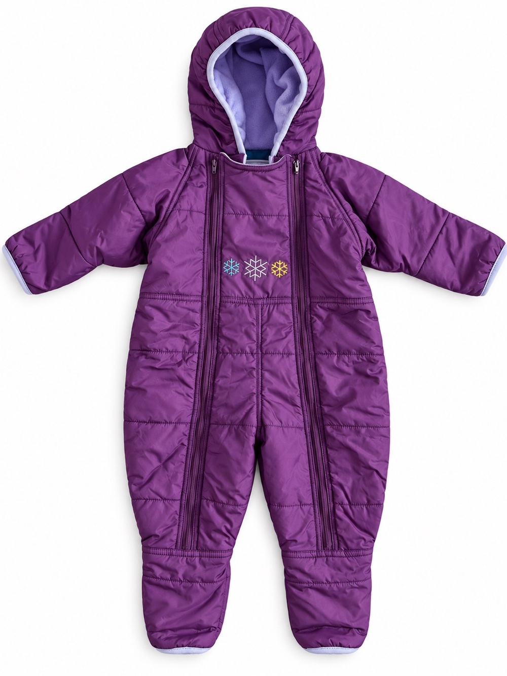 L.L. Bean PrimaLoft Infant Snowsuit Bunting Purple Toddler 18M